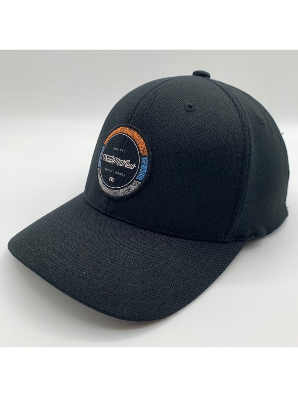 Travis Mathew Golf Mens Black Stretch Snapback Hat